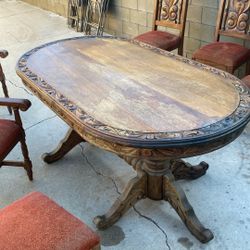 Wood Table W/ Chairs 