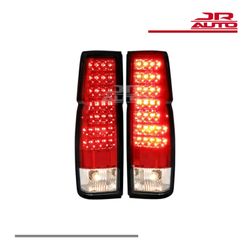 86-97 Nissan D21 Hardbody pickup red clear LED tail lights w/bulbs