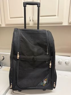 Deluxe Black Backpack Pet Travel Carrier with Wheels - Approved by Most Airlines