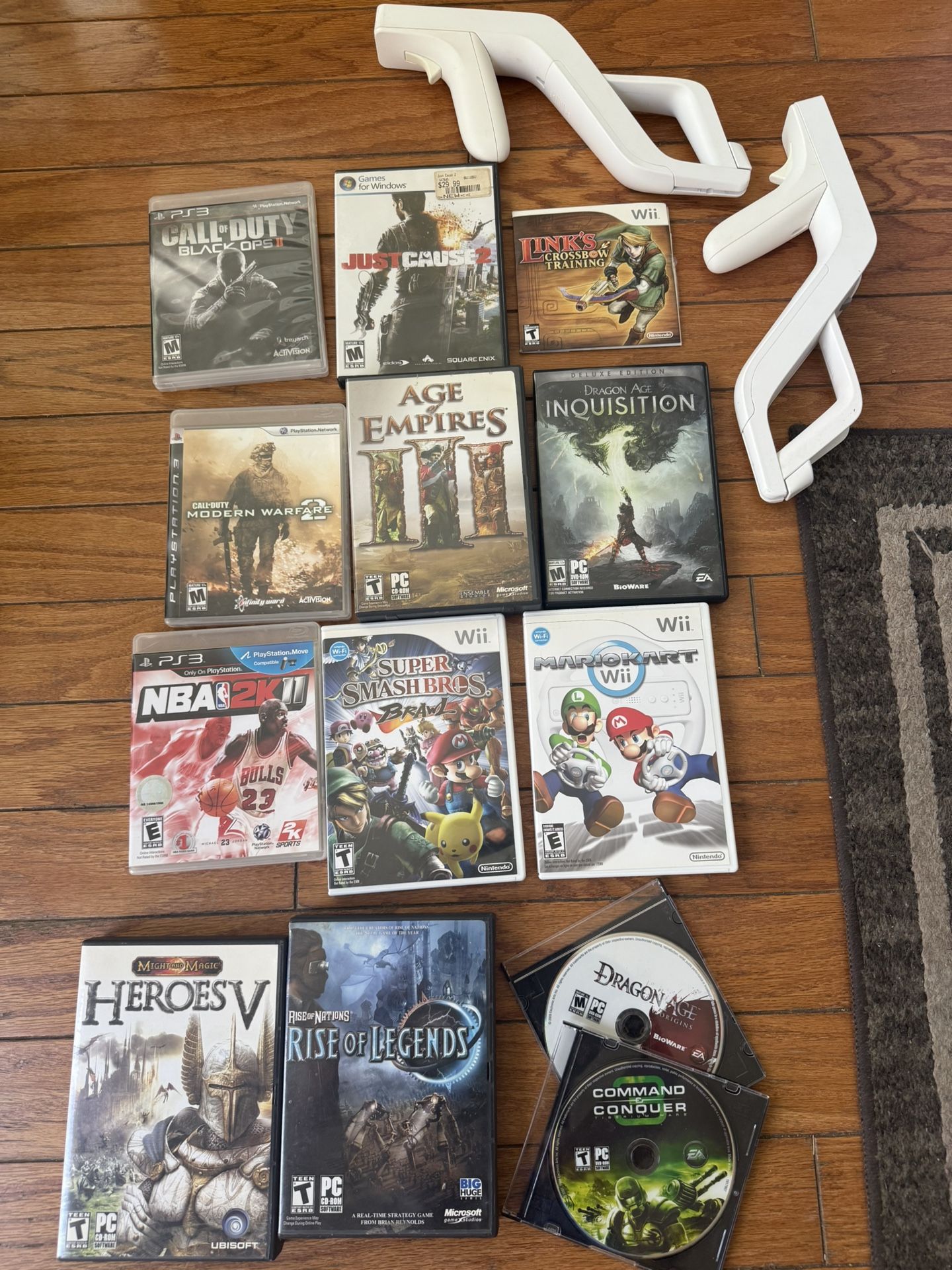 Variety of Games and shooter equipment