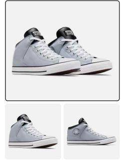 Converse Chuck Taylor High Street Mid Top Gray Synthetic Leather Shoes A04575C