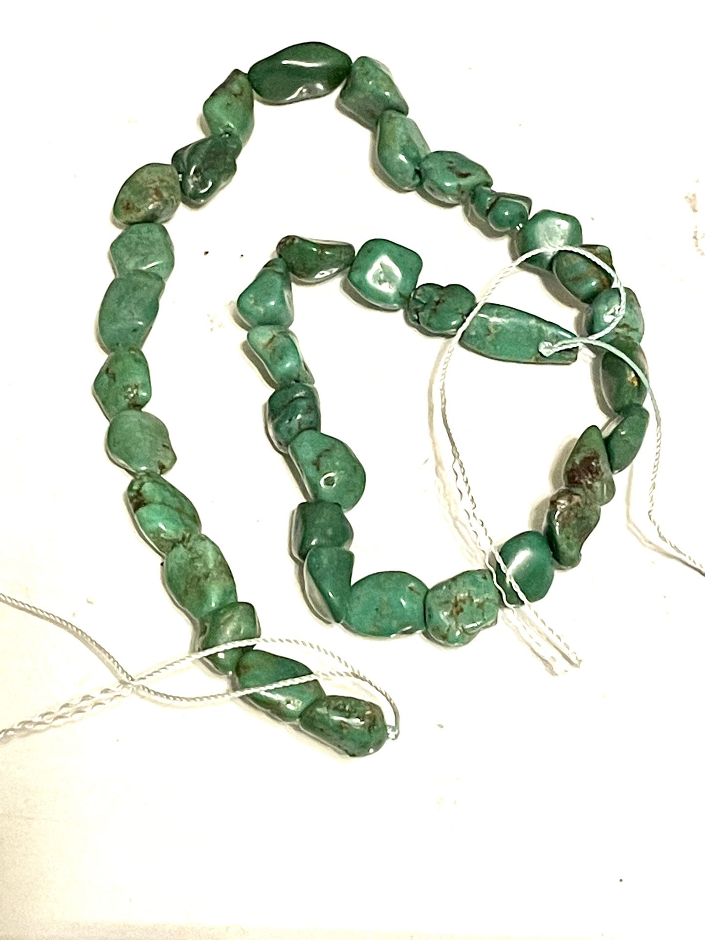 Strand Of Rich Turquoise Beads 