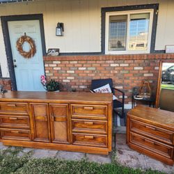 Wood Dresser Set (with mirror) - $200 OBO