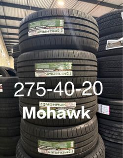 4 New 275/40R20 Mohawk tires with free Installation 275-40-20