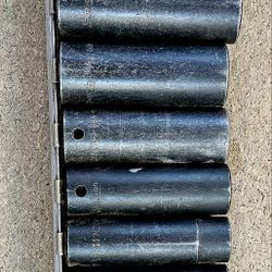 SNAP ON TOOLS USA 9pc 1/2", 1- 5/8 SIM 200, Drive Metric DEEP Impact Socket Set 320SIMMYA