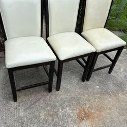 High Stool Chairs Set Of 3