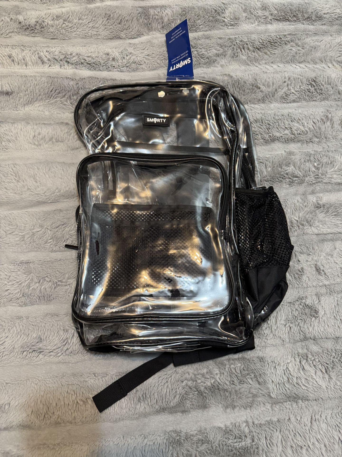 Smarty Clear Backpack. New