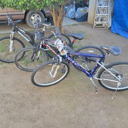 3 Mountain Bikes 
