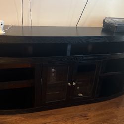 Large Black Laminate Tv Stand 