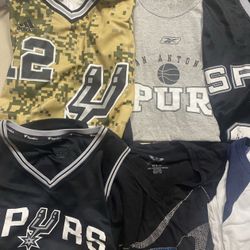 Massive San Antonio Spurs NBA Bundle Lot Jerseys Size Small NBA Ginobili Cups Includes the following  Dejounte Murray jersey small - new without tags 
