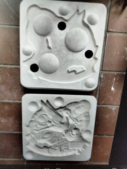 Vintage Mold of Baby Announcement Plaque for Casting Ceramics