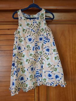 H & M Peach Floral dress, Size 3T