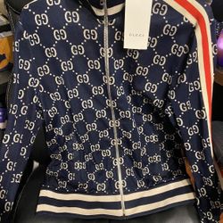 Gucci Jacquard GG Cotton Jacket Size medium