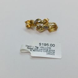 10KT YELLOW GOLD EARRINGS 