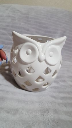 Owl candle holder