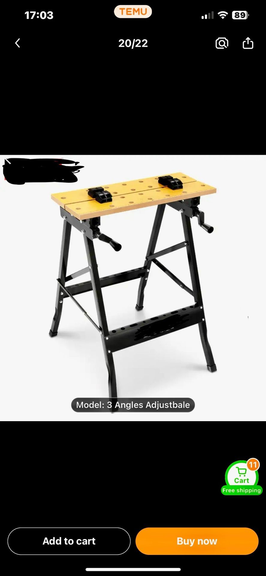 Motoring Adjustable Workbench