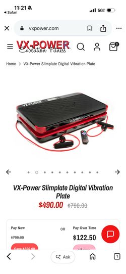 VX-Power Slimplate Digital Vibration plate