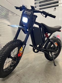 60V/1000CW/1800W (Peak) Electric E-Bike Dirt Bike 5’2-6’0 Rider, 30ah Battery, 40-45mph Top Speed