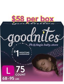 Goodnites Nighttime Underwear Size L 75 Count