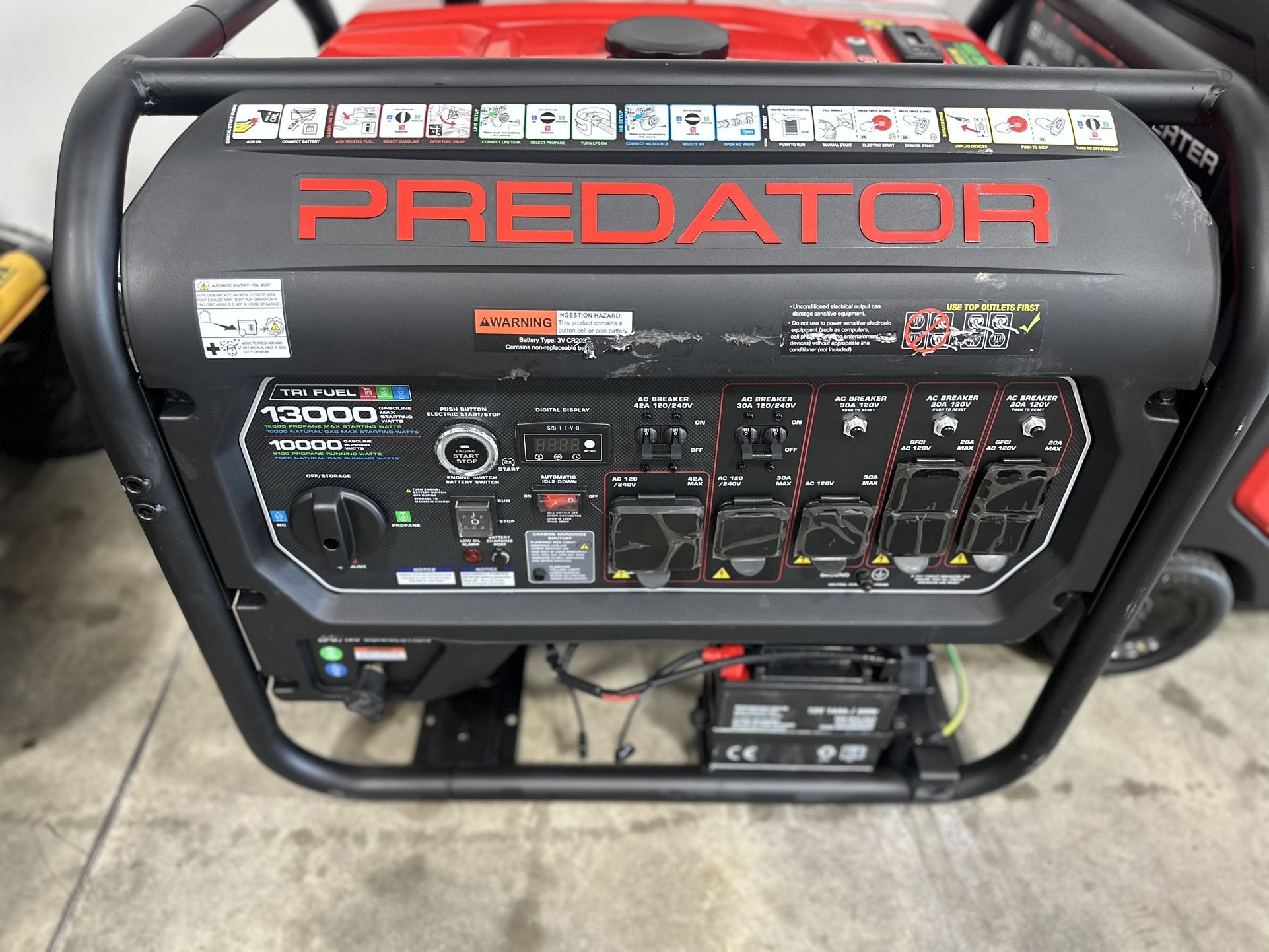 Predator generator 13,000 W