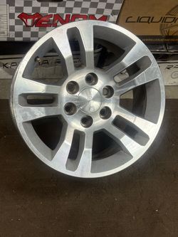 GMC Chevy rim wheel 18 inch factory 6 lugs bolt pattern 5.50 inch 139.70 mm Only one rim