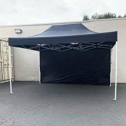 New in box $160 Heavy-Duty Canopy 10x15 FT with (1) Sidewall, Ez Popup Outdoor Party Tent (2 colors)