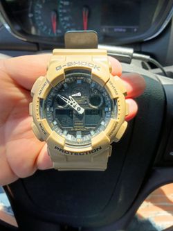 Tan authentic G Shock watch