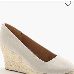 New, Tan Espadrille Wedges from JCrew (size 9)