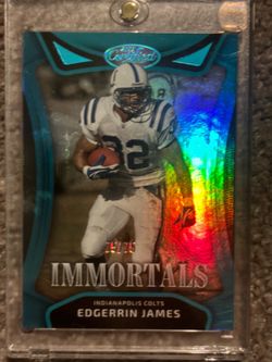 Edgerrin James Certified Immortals Teal Holo /75