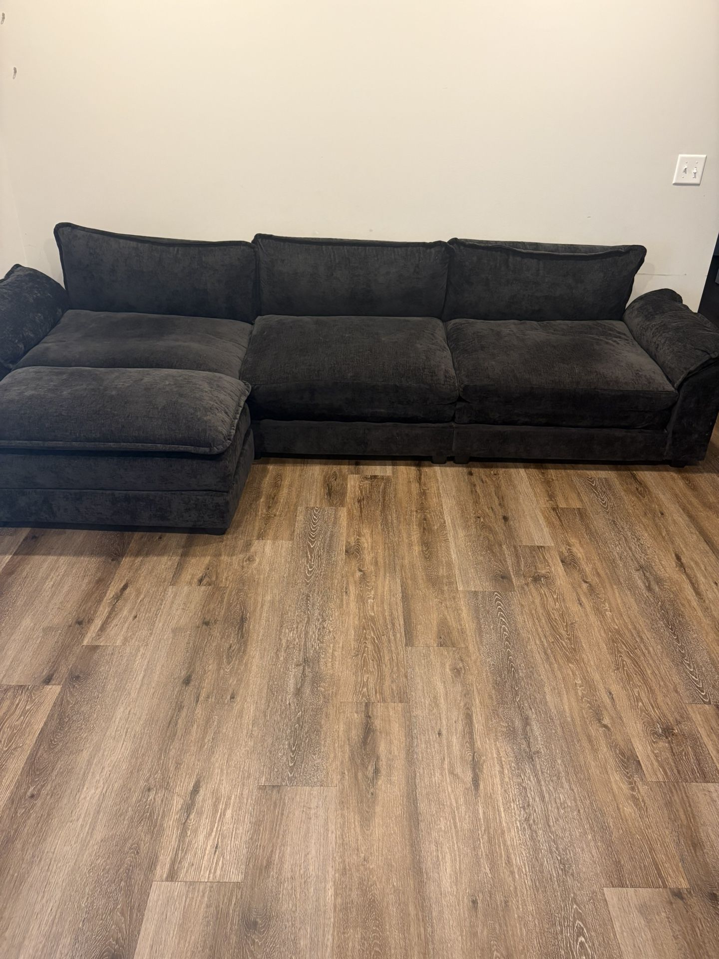 All Black Sectional Sofa