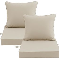 new inbox 24x24 Inch Outdoor Chair Cushions Set of 2