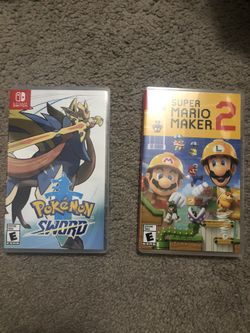 Pokémon sword and super Mario maker 2