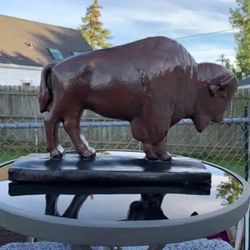 The Classic Brown Buffalo Statue