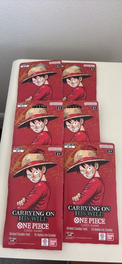 One Piece TCG OP-13 Carrying On His Will Booster Packs (Sleeved)