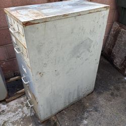2 Vintage Industrial Metal Filling Cabinets