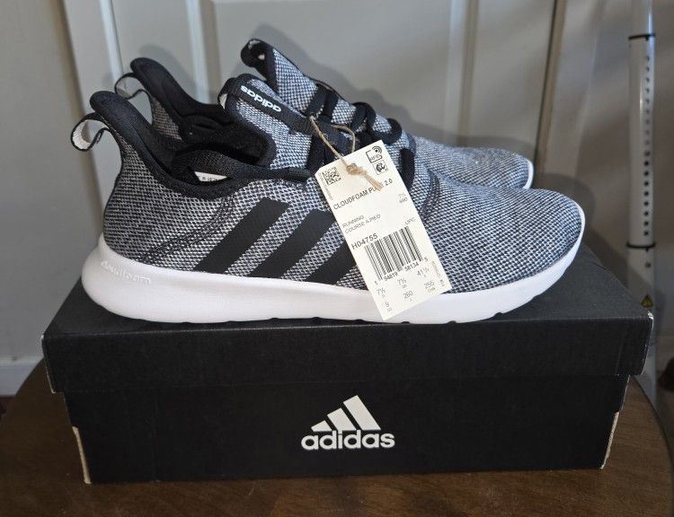 Adidas Black Cloudfoam Sz 9W
