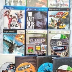 $5 Video Games! Xbox 360, PlayStation 4, PlayStation 2, Game Boy, DS And 3DS   +🚨 FREE GAME 🚨    
