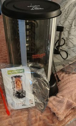 Nutrichef vertical countertop rotisserie oven
