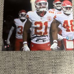 Jaden Hicks Signed Autograph 8x10 Photo- Metabilia Coa - Kansas City Chiefs