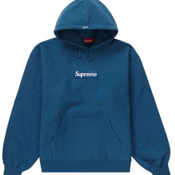 DS Supreme Box Logo Sweatshirt FW23 Blue Sz M
