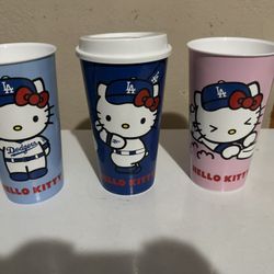 Dodger Hello Kitty Souvenir Cups