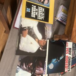 Ray Charles, Michael jackson, 4 collectable Records 