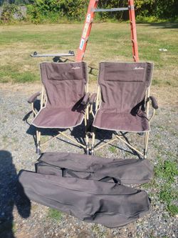 MacCabee Folding Camp Chairs – Set of 2