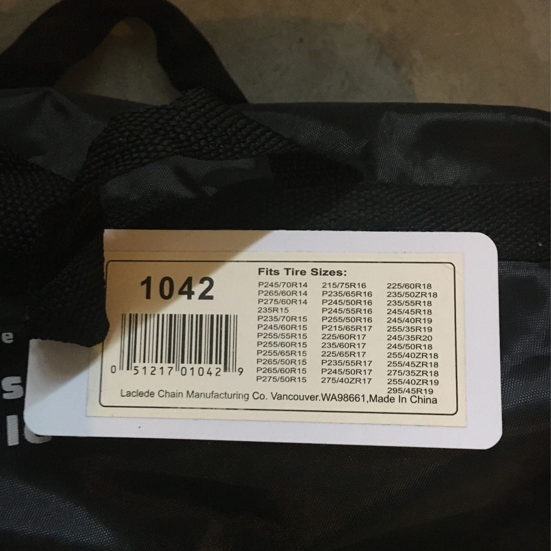 Tire Chains - Laclede Passenger Snap-Lock Cable Chains