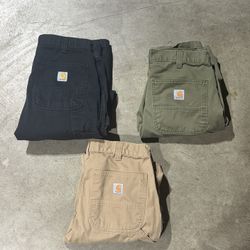 Carhartt Relaxed Fit Pants (Black, Olive, Tan) 
