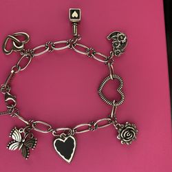 James Every Charms Bracelet 9.25 Silver 