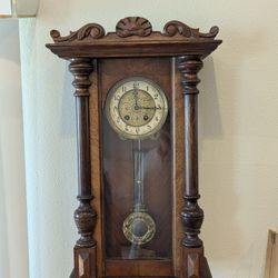 Antique Hanging Grandfather Clock