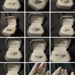 Beautiful Wedding Engagement Rings Various Styles And Sizes 5-10