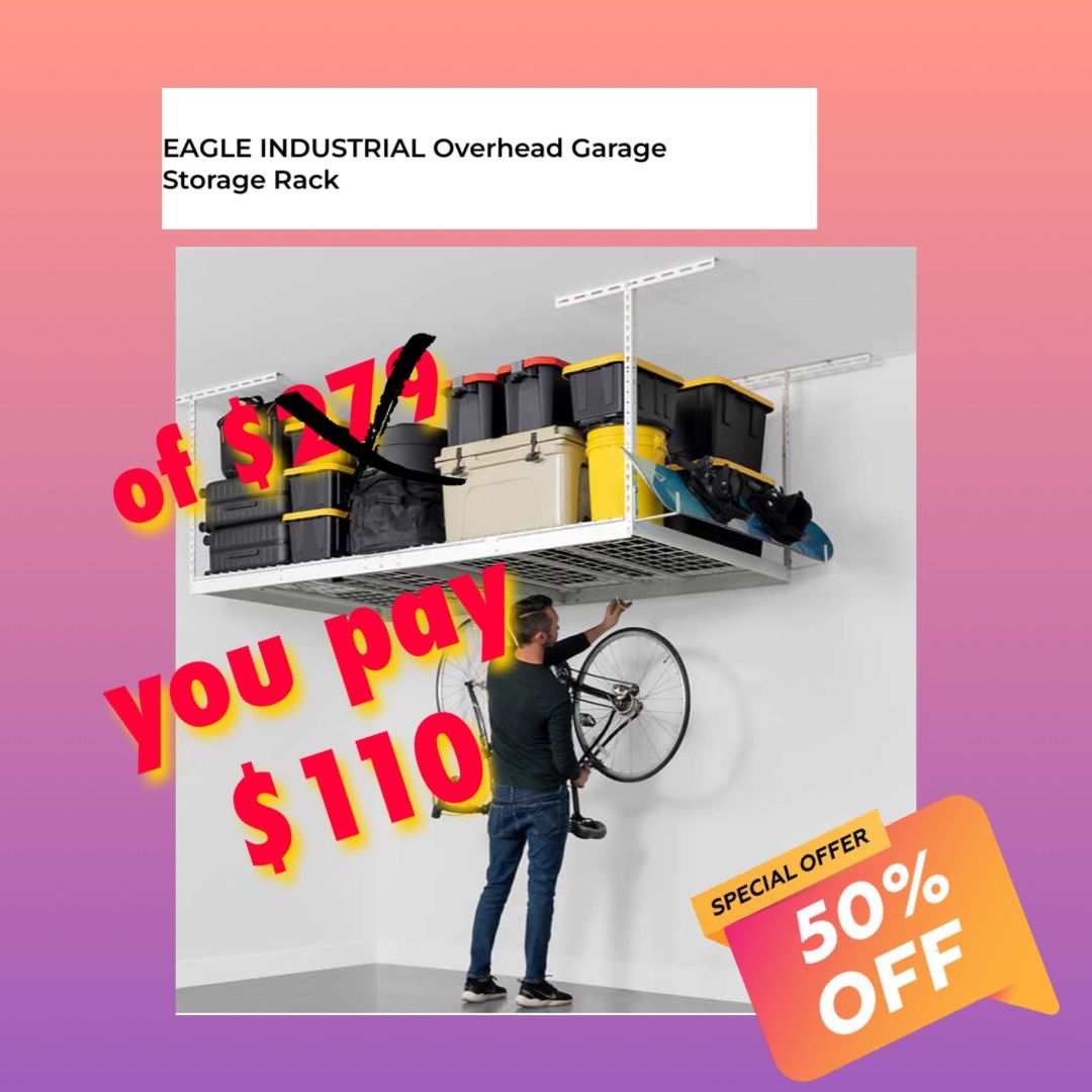 EAGLE INDUSTRIAL Overhead Garage Storage Rack