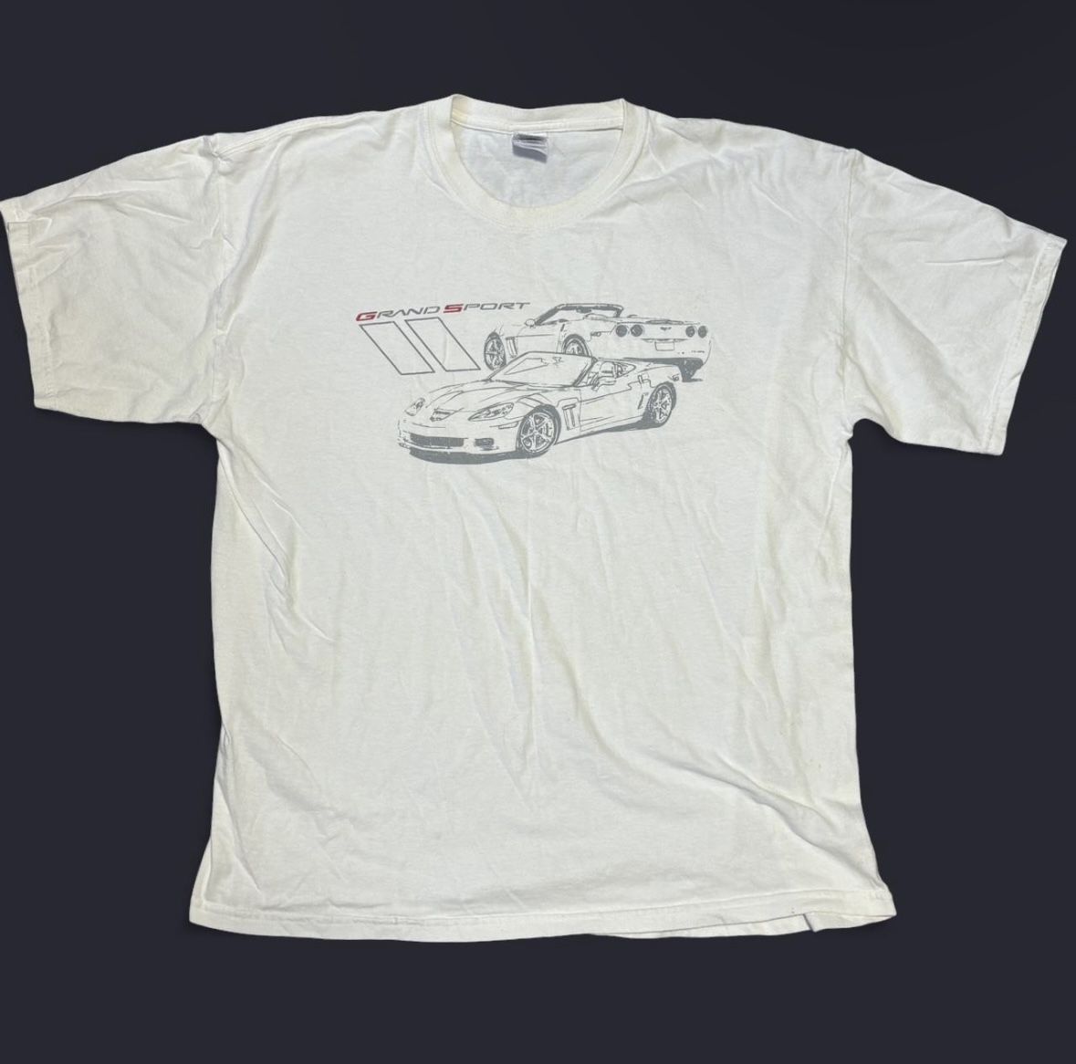 2000s White Corvette Grand Sport Tee